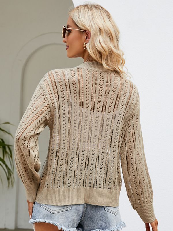 Stylish Hollowed-out Cardigan