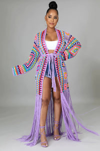 Women's Cardigan Handmade Crochet Beach Cover-up