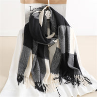 Winter New Scarf Cashmere Check Pattren All-match Color Matching Scarf