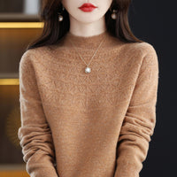 Half High Collar Thin Sweater Seamless Wool