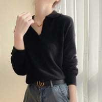 Knitted Leisure Gentle Soft Glutinous Sweater