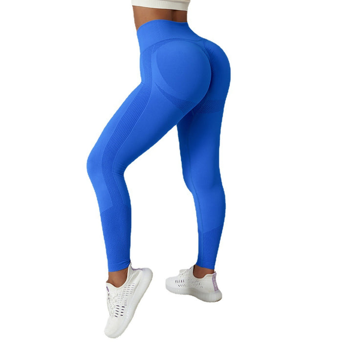 Outdoor Running Hip Raise Yoga Pants Women's Seamless Knitted Tight High Waist Breathable Sports Yoga Pants Yoga Pants