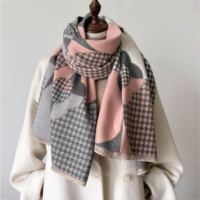 Plaid Fashion Cashmere-like Warm Scarf