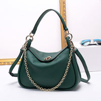 Ladies Chain Toe Layer Leather Tote Bag