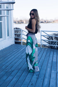 Printed Casual Waist Loose Trousers