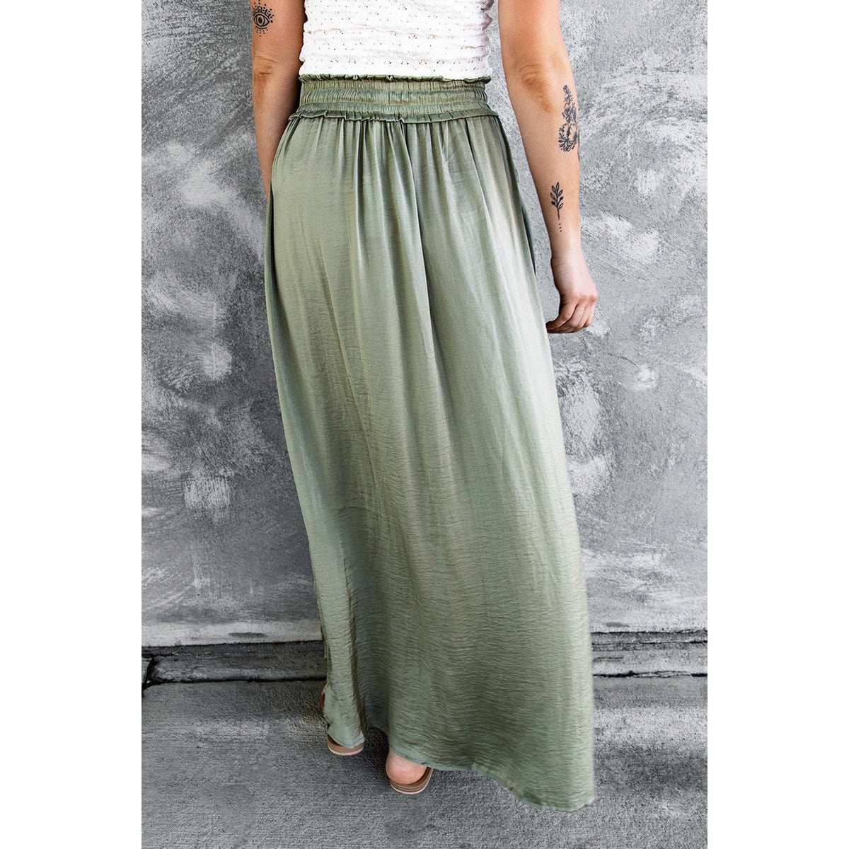 Slit Wide Loose Half-length Skirt