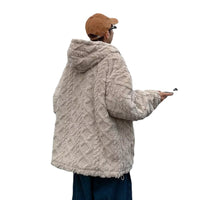 American Retro Lamb Wool Padded Coat