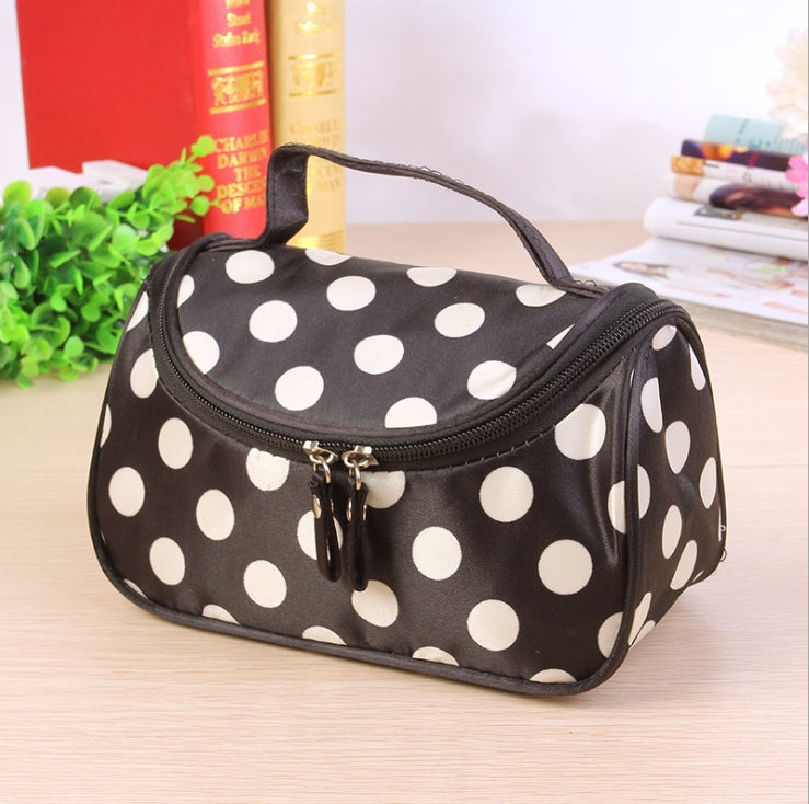 Cute peach heart Korean fashion clutch bag handbag bag wash bag cosmetic bag rose red black