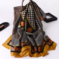 Silk Shawl Dual-use Houndstooth Scarf