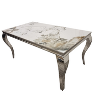 Louis Chrome Dining Table