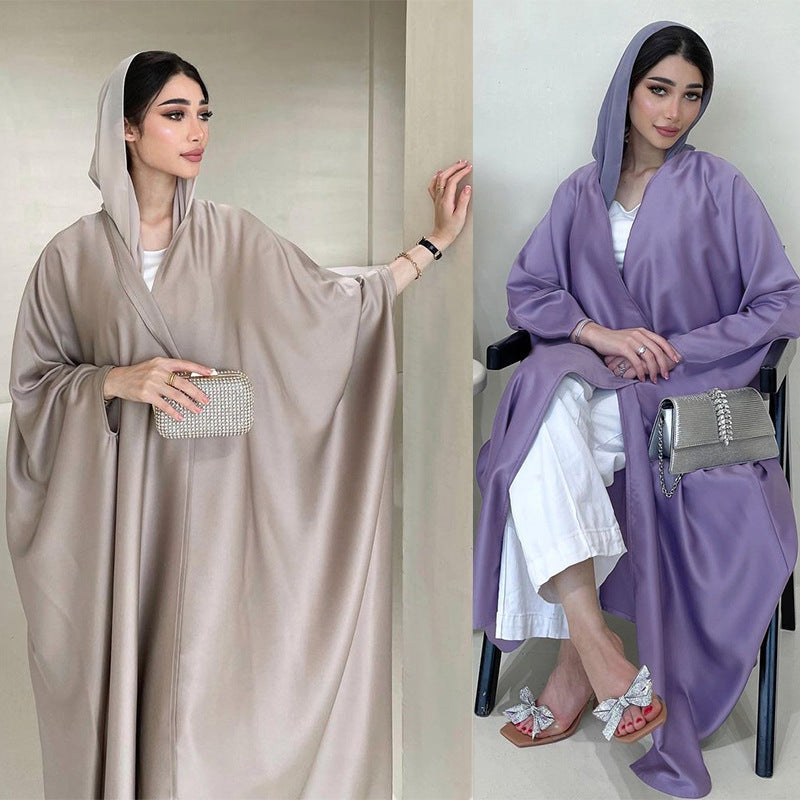 Fashion Soft Light Forged Batwing Sleeve Robe