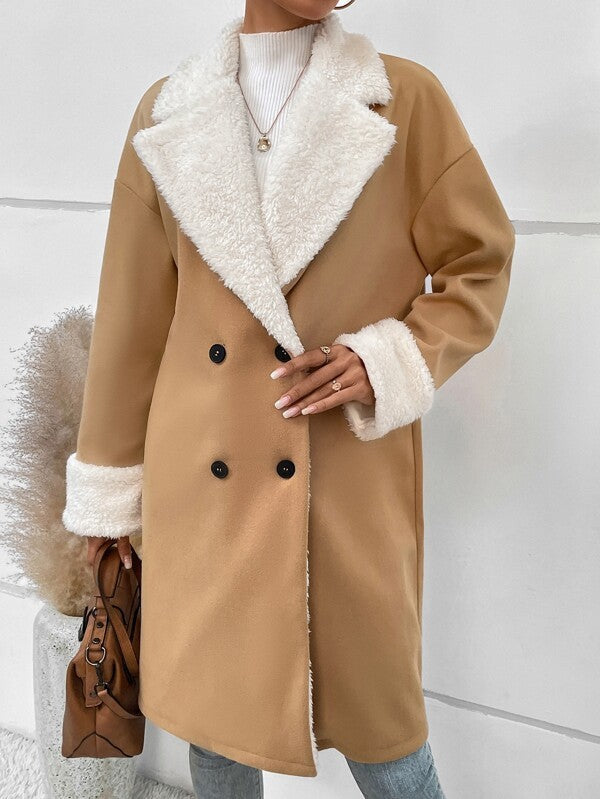 Leisure Commute Woolen Coat For Women