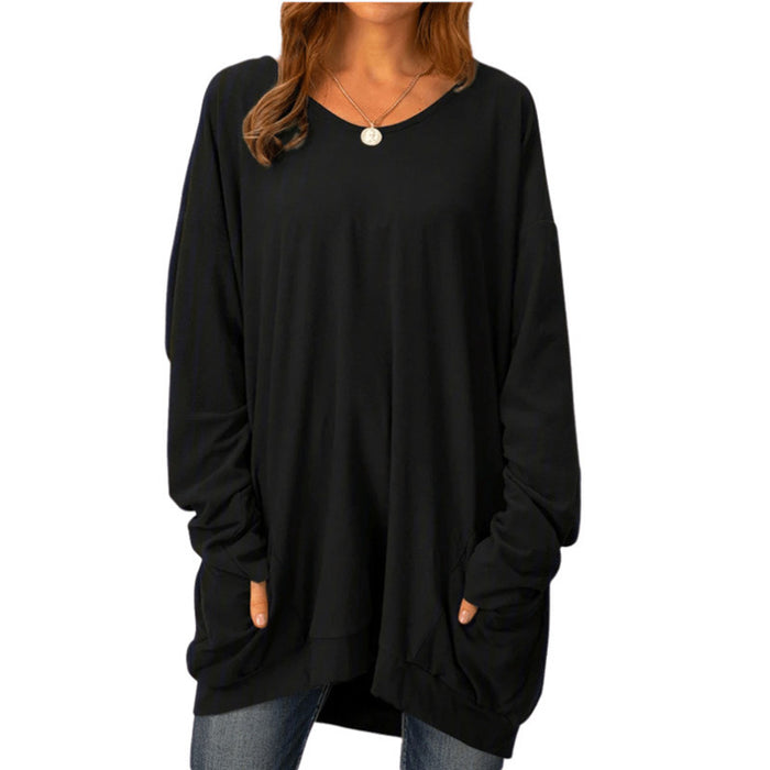 Fashion Three-dimensional Casual Round Neck Long Sleeve Shirt