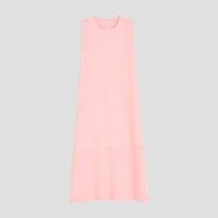 Linen Round Neck Sleeveless Dress Anti-exposure Midi Dress