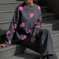 Fashion Love Embroidered Sweater For Women