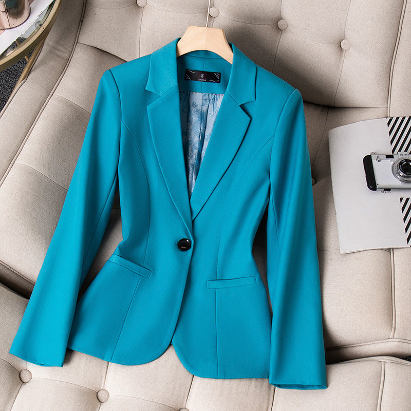 Padded Shoulder Small Blazer Women's Short Suit Top