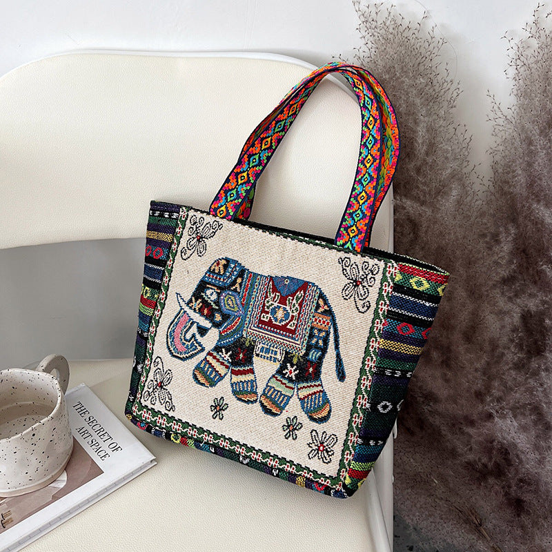 Ethnic Embroidery Handbag Literary Simplicity