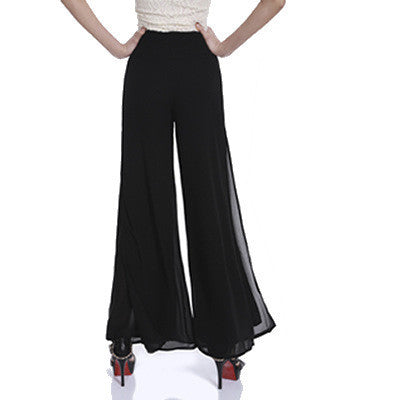 Chiffon harem pants split female wide-leg pants