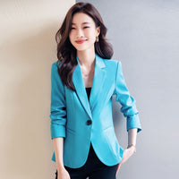 Padded Shoulder Small Blazer Women's Short Suit Top