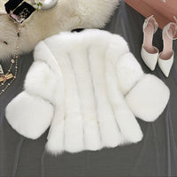 Fox fur short coat