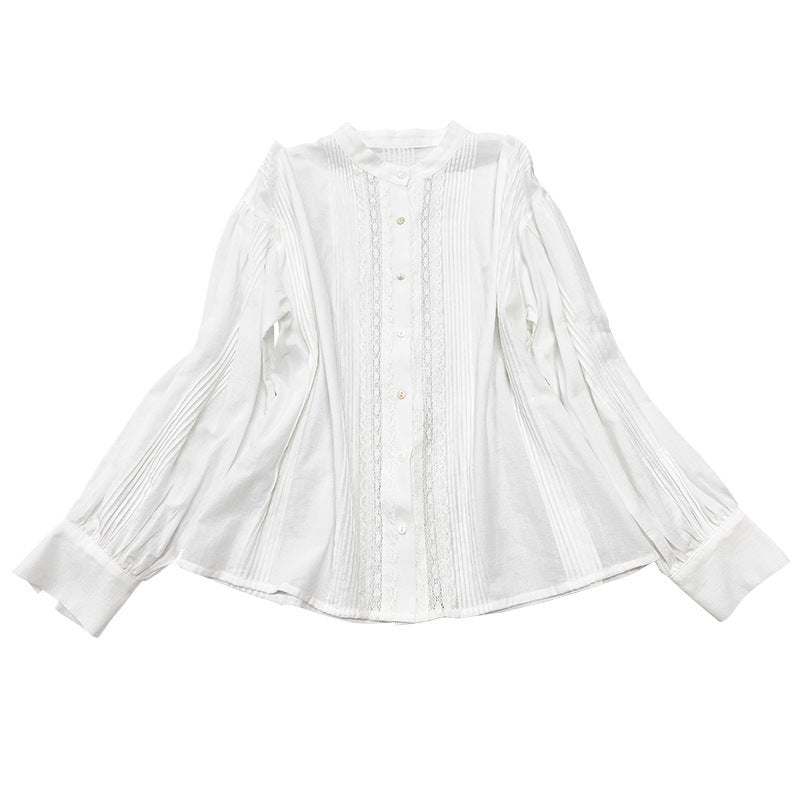 Women's Long-sleeved French Cotton Shirt