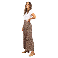 Printed Polka Dot Leopard Print High Waist Loose Wide Leg Pants Straight Casual