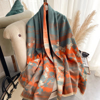 Women's Korean Style Air Conditioning Shawl Thickened Warm Scarf