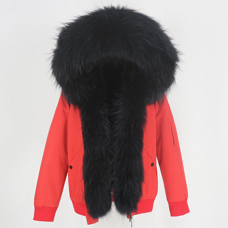 Parka Thick Raccoon Fur Liner Jacket Fur