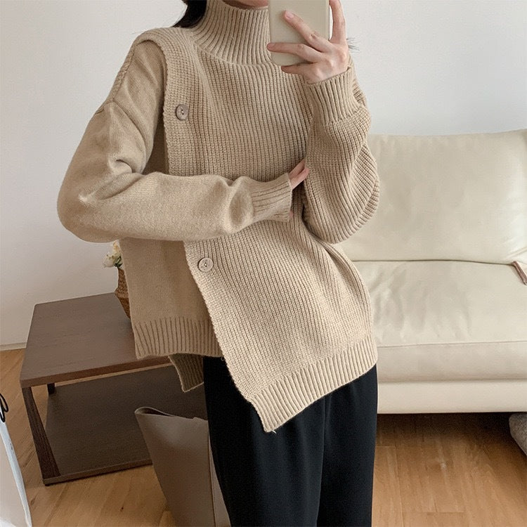 Women's Fashionable Simple Turtleneck Sweater