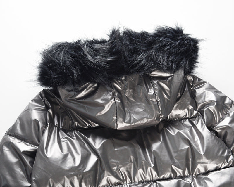 Mid-length Thickened Shiny Women's Padded Jacket