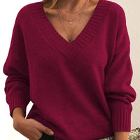 Women's Fashion Casual Versatile Knit Shirt