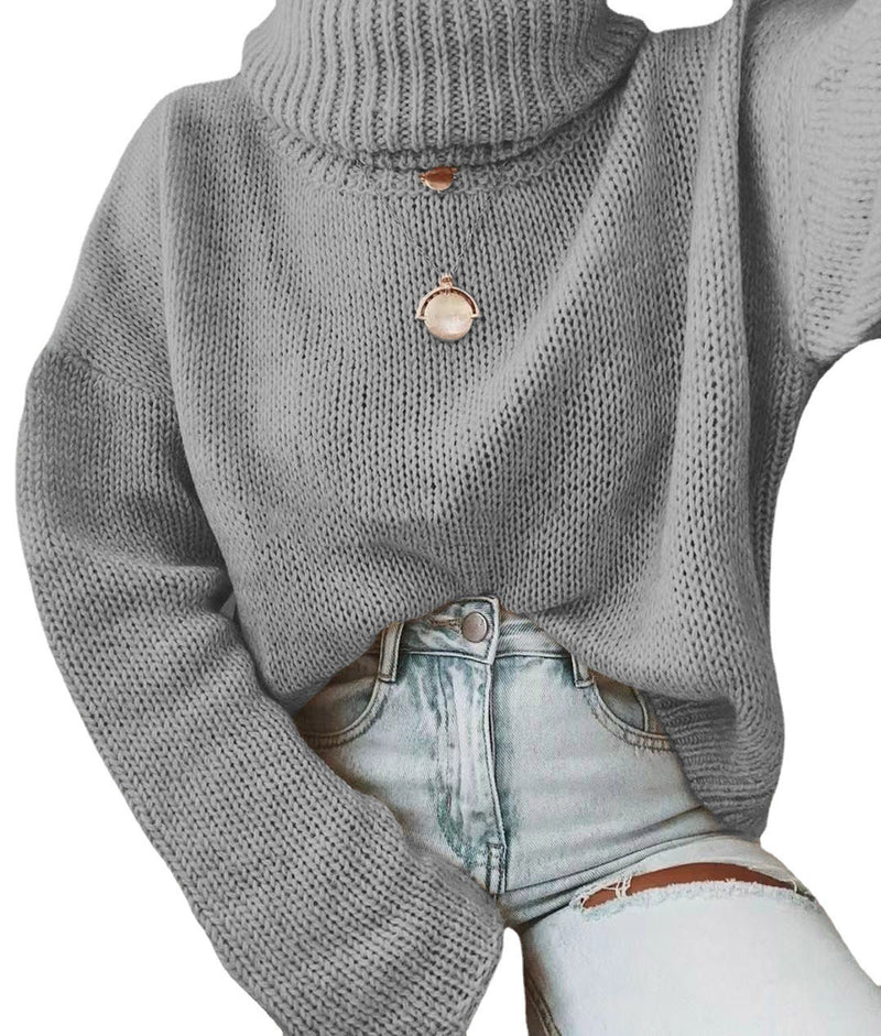 Knitwear Seahorse Hair Pullover Turtleneck Long-sleeved Sweater