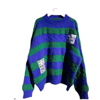 Striped Thick Wool Retro Knitted Sweater Women