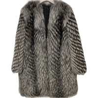 Mid-length Fox Fur Faux Fur Coat Women's Warm Leisure Overcoat