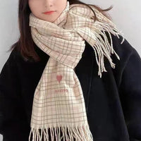 Women's Fashion Love Warm Faux Cashmere Shawl Scarf