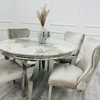 Louis Chrome Dining Table