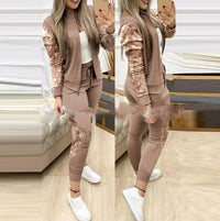 European And American Grey Stitching Plaid Casual Suit