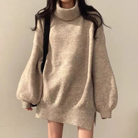 Thick Turtleneck Lazy Style Loose Bottoming Sweater Top