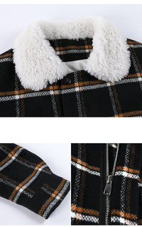 Fur And Velvet Thickened Small Fragrant Lamb Wool Coat