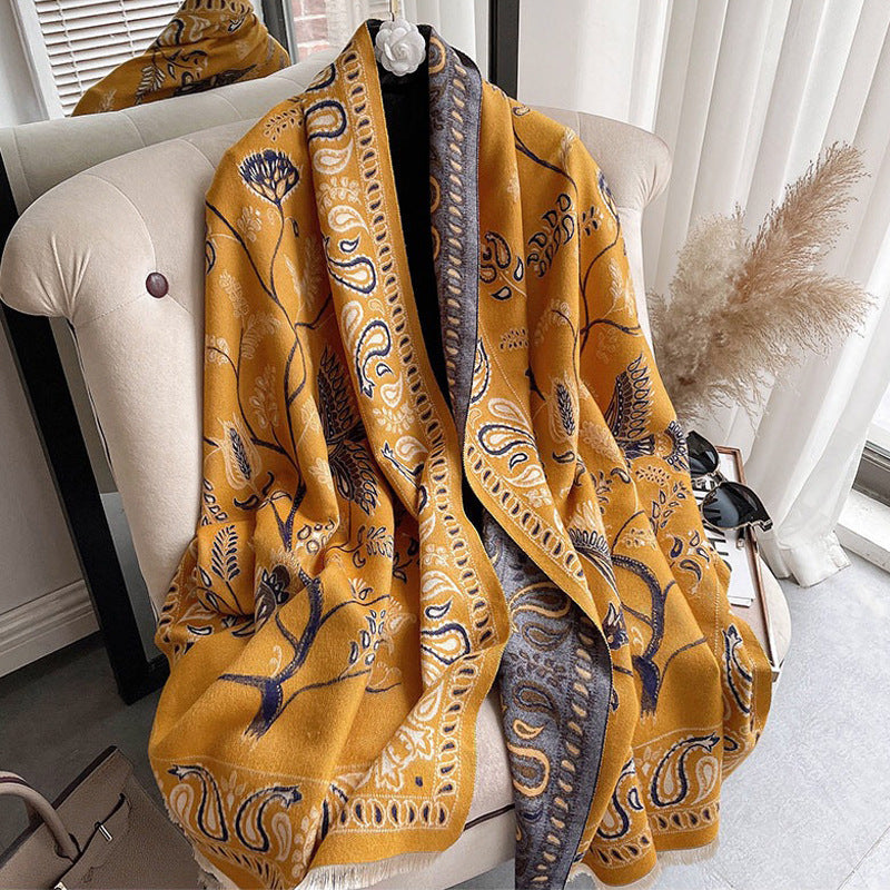 South Korea Tassel Warm Shawl Versatile Lovers Neckband