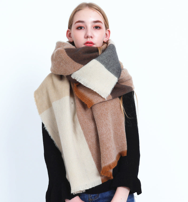 Cashmere plaid scarf