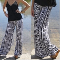 Summer new European and American big-name printed straight pants trousers