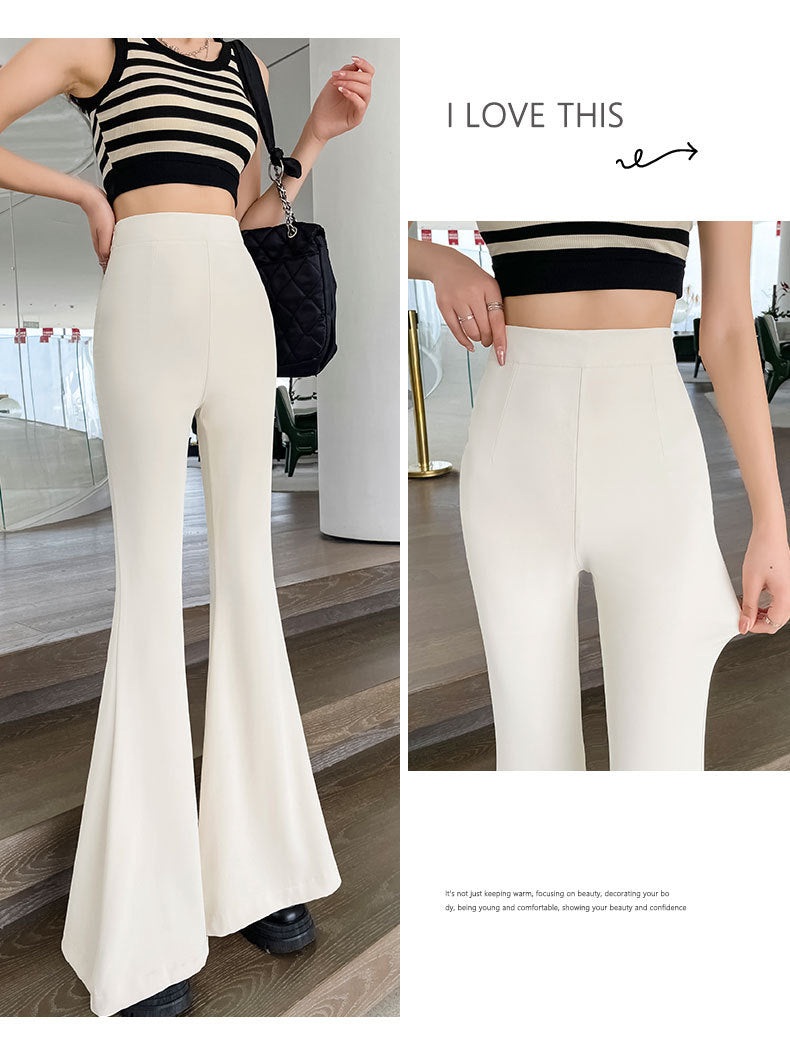 Black Suit Thin Lengthened Casual Pants