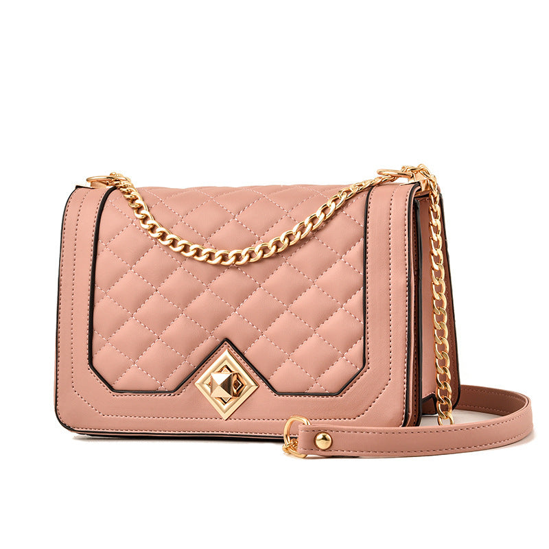 One-Shoulder Portable Diagonal Cross-Embroidered Handbags