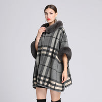 Knitted Cardigan Coat Cloak Shawl