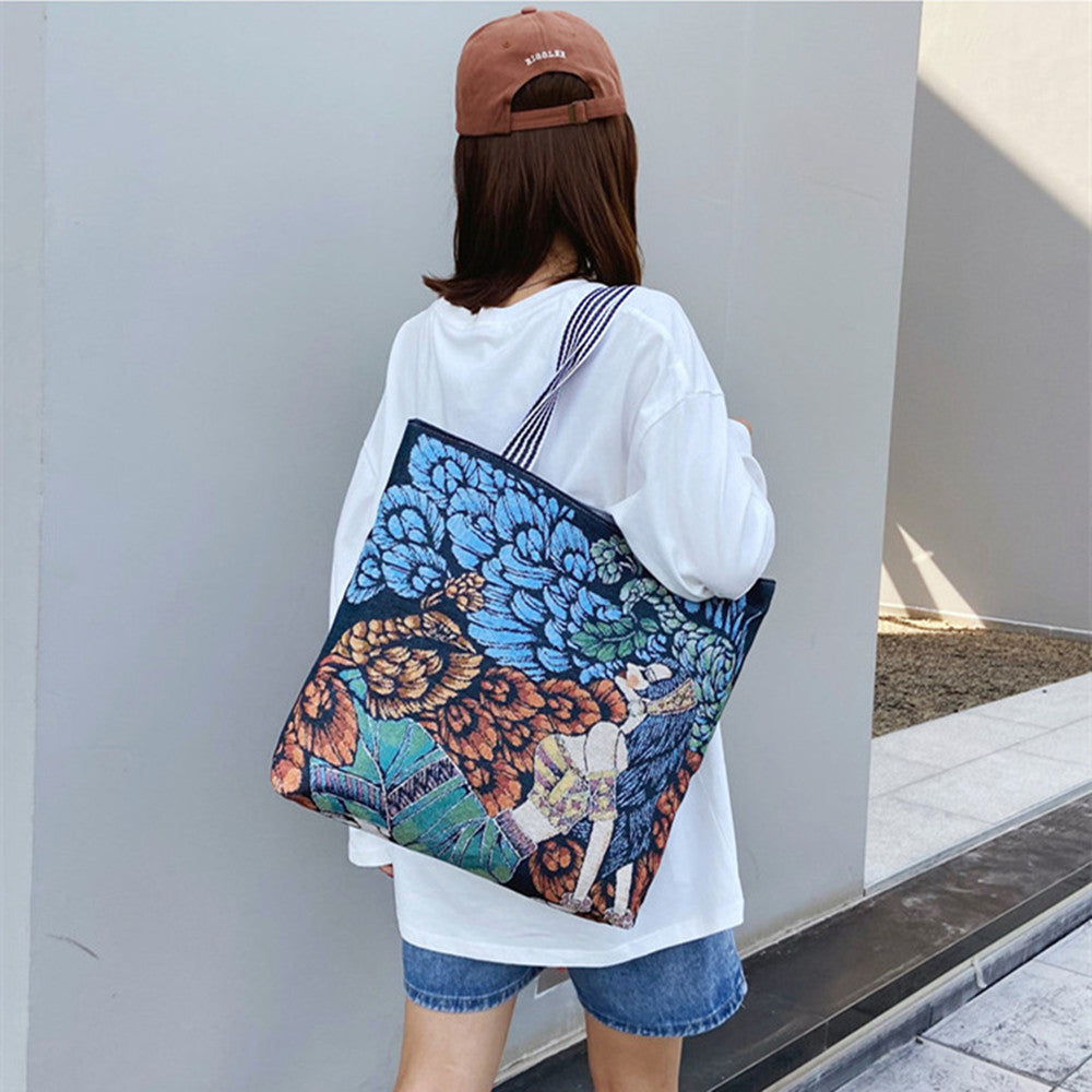 Women's Fashion Ethnic Painted Retro Bag