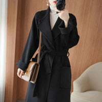 New Plus Size Coat Mid-length Profile Loose Ladies