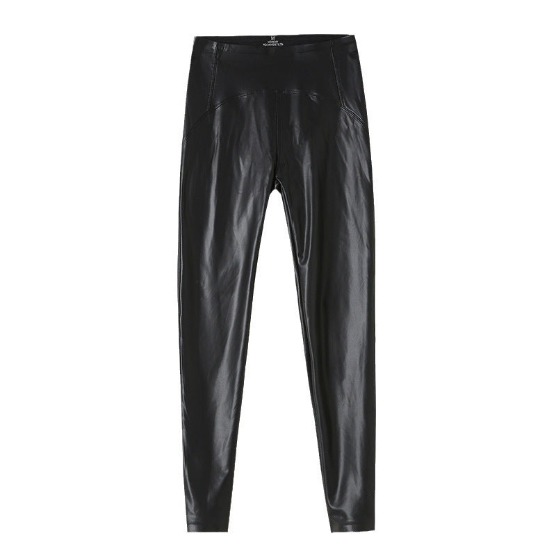 Autumn And Winter New PU Leather Women's Pants