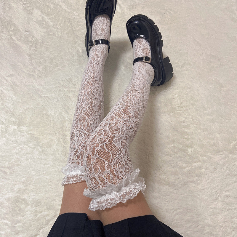 Thin Women's Long Tube Over The Knee Socks