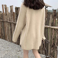 Loose Knitwear All Match Solid Color Bottoming Shirt Autumn Winter